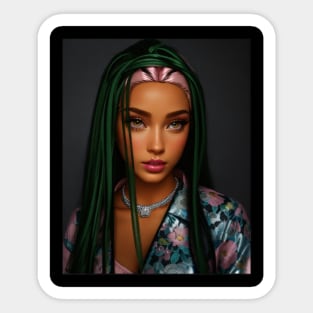 Kelly Green Hair 2023 Sticker